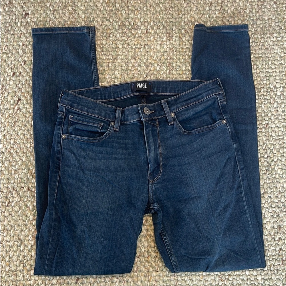 PAIGE Lennox Skinny Jeans “Dominic” Blue Size 32
